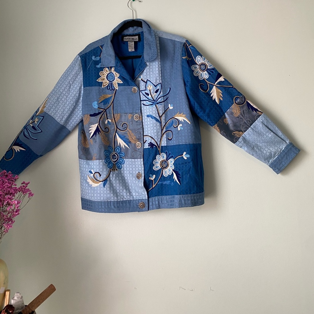Vintage design patch work jacket